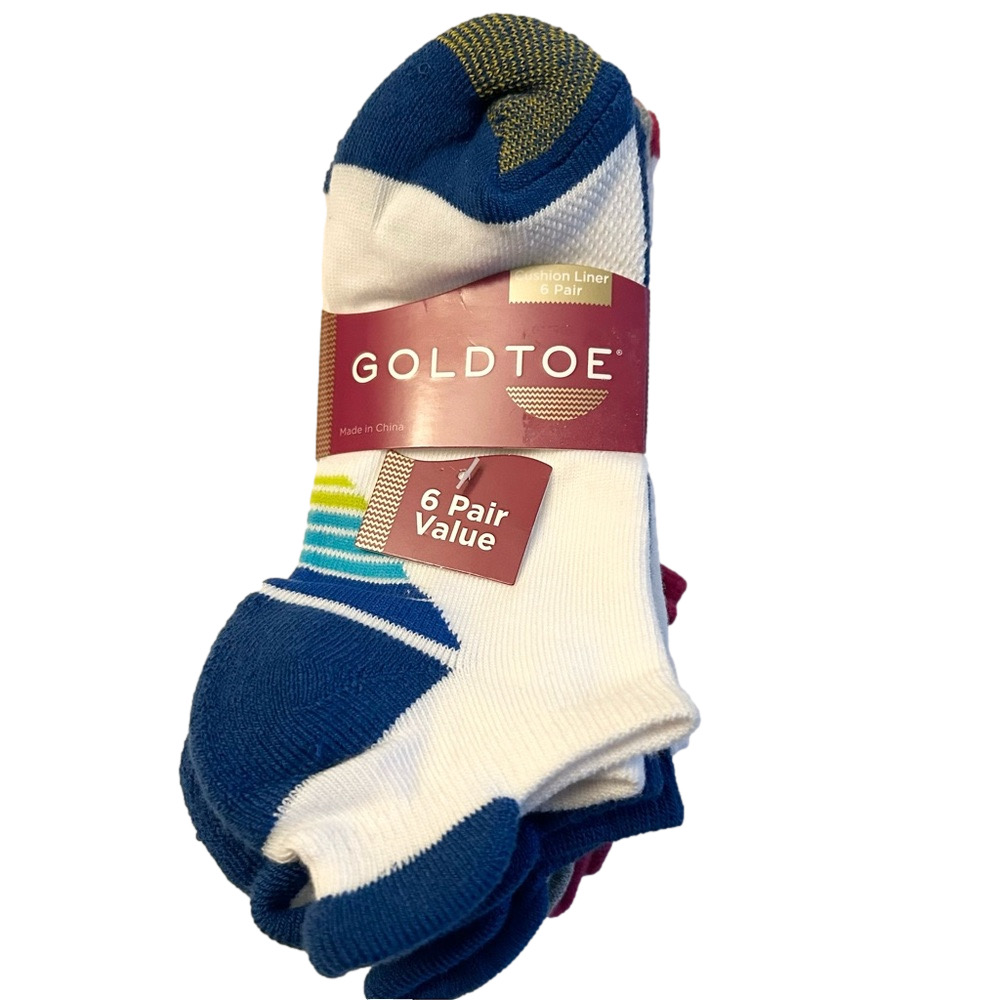 Gold toe 6 Pairs of Women’s Socks Size 9 to 11 NWT